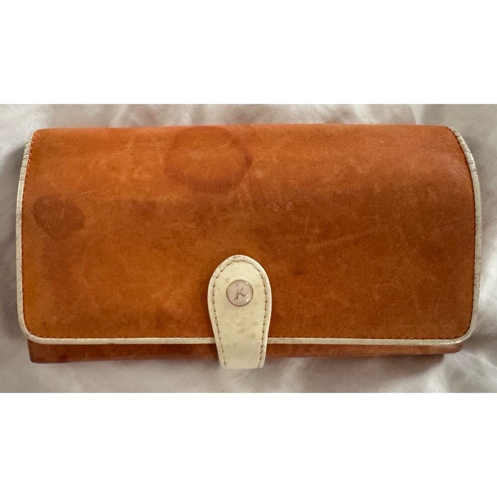 Kitamura Leather Vintage Snap Closure Wallet 7” x 4” Super Soft Leather RARE